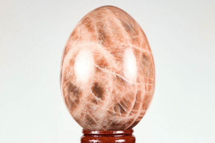 Polished Peach Moonstone Egg - Madagascar #182435